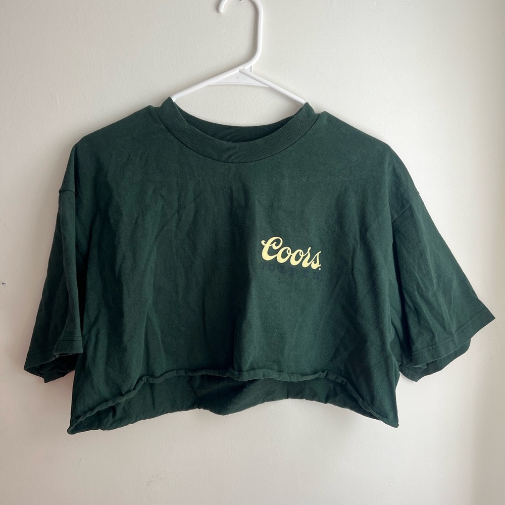 Green Coors Crop Top